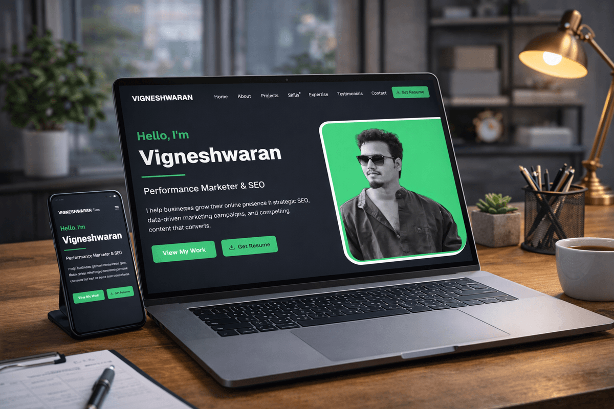 Modern Portfolio UI Redesign