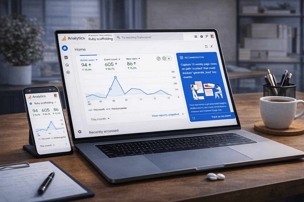 Ruby Scaffolding – B2B SEO & Search Visibility Boost