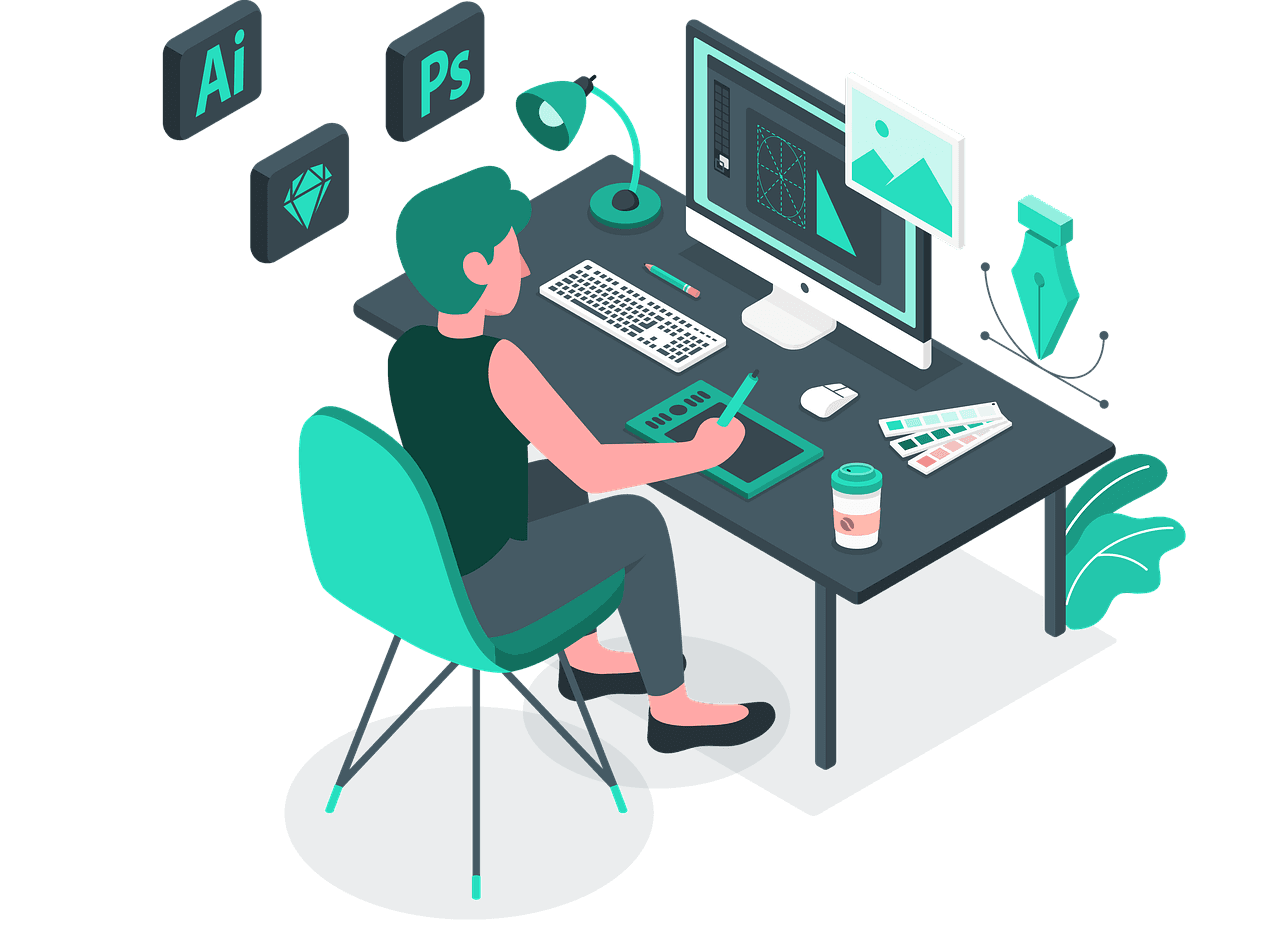 UI UX Service Illustration