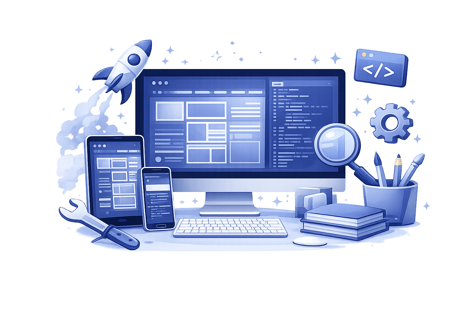 Web Development Illustration